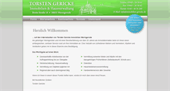 Desktop Screenshot of immobilien-gericke.de